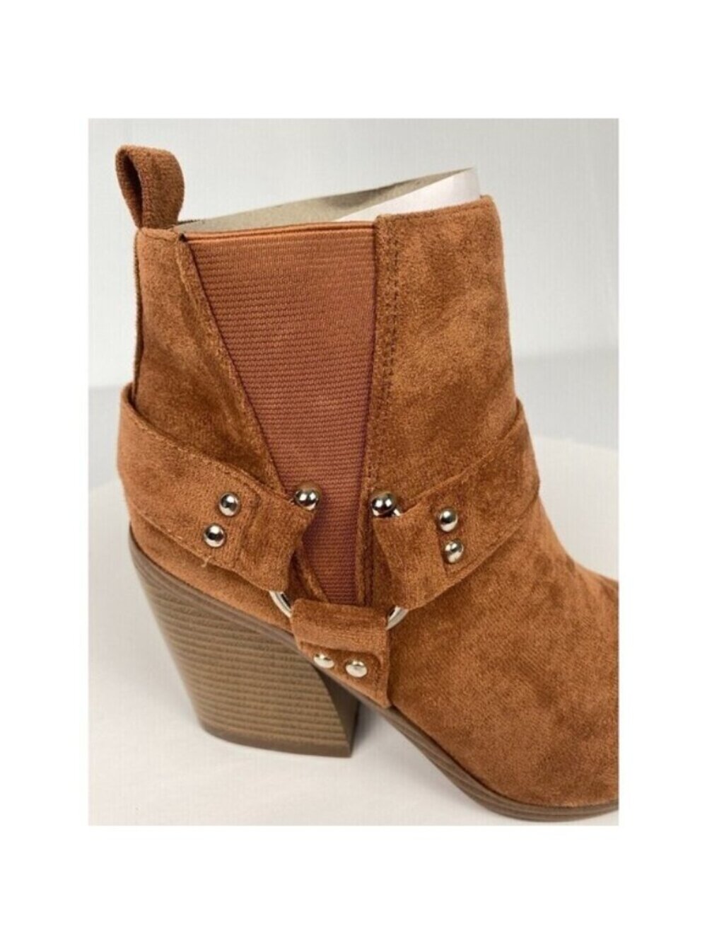 YOKI Women's Bootie Fashion Ankle Boots Goldie Harness Size 7.5 Muriel Rust New - Picture 12 of 15